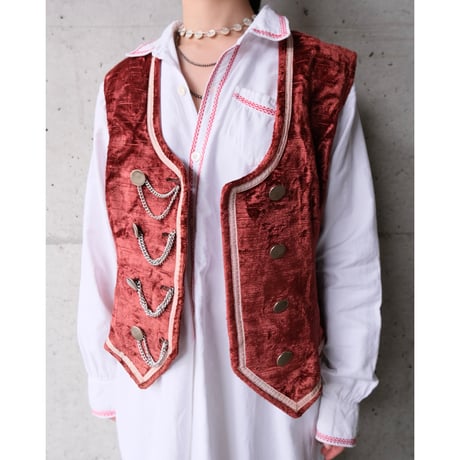 velours vest