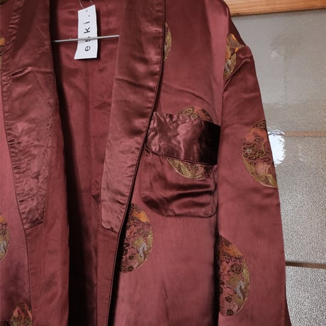 China  gown / wine red