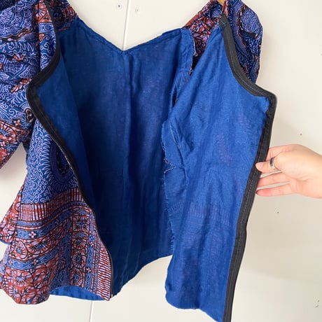 African batik tops with rhinestones