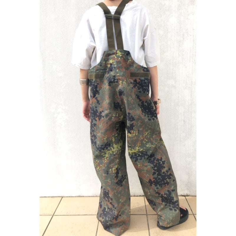 パンツ ドイツ軍 実物 フレックカモ サスペンダー付き ミリタリー