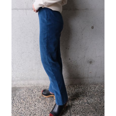 high-waist corduroy pants