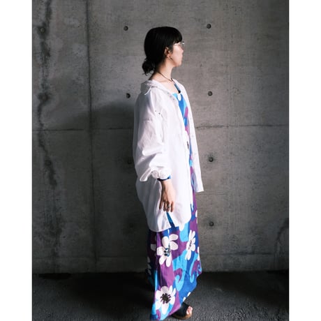 "hatome" design shirt / white