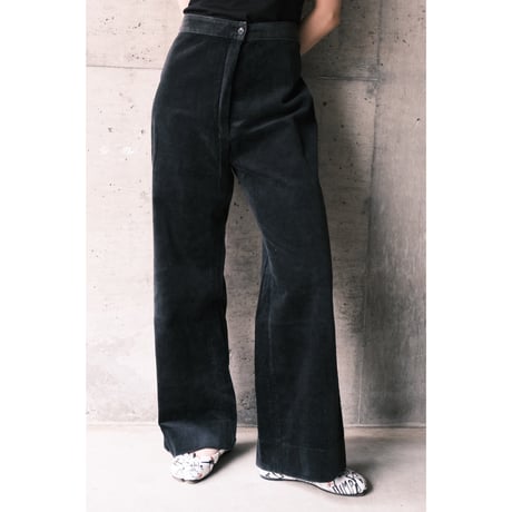 black velours pants / made in France