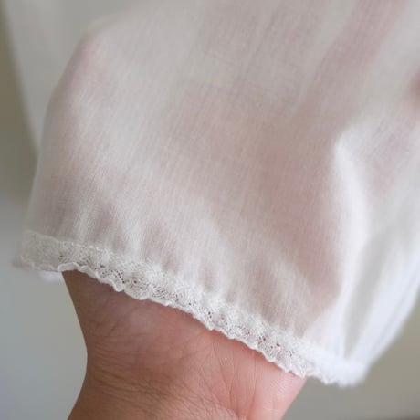 cotton shirt dress with lace