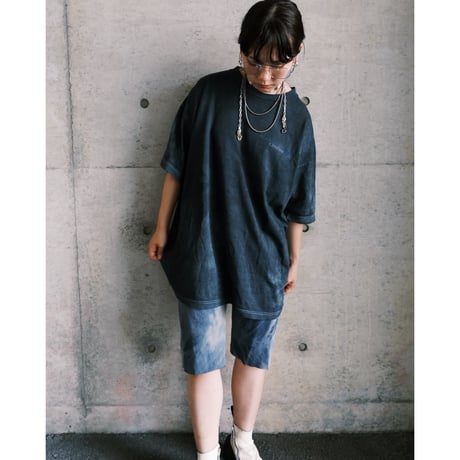 over dye back lettered tee shirts