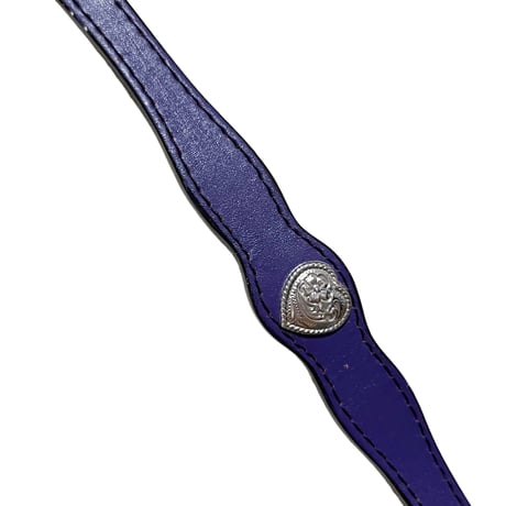 leather belt with ♡ concho