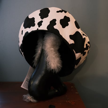 momapatchwork / béret " black×cow "