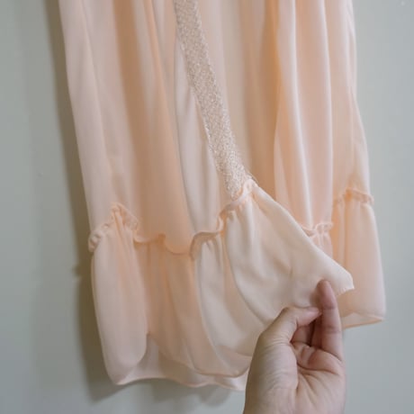 lingerie gown / salmon pink