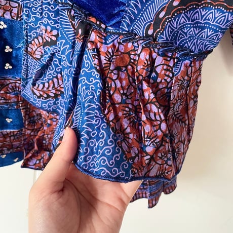 African batik tops with rhinestones