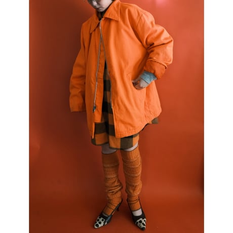orange big jacket