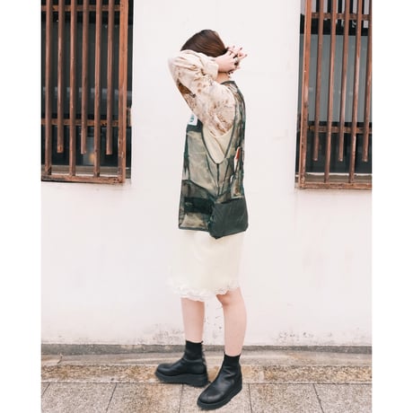 eski. remake / "dog" mesh camo vest