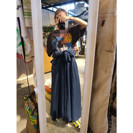 western denim dress with concho