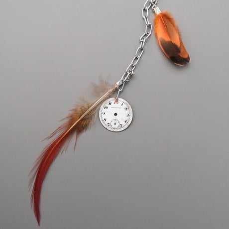 eski. original shell chain necklace "feather"