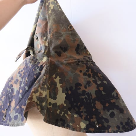 German army / tent sheet porch and cape with hood