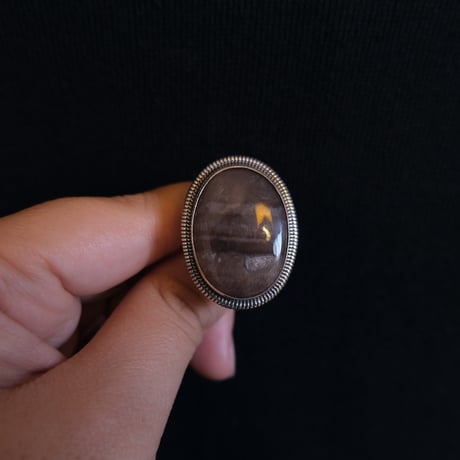 indian jewely / petrified wood ring