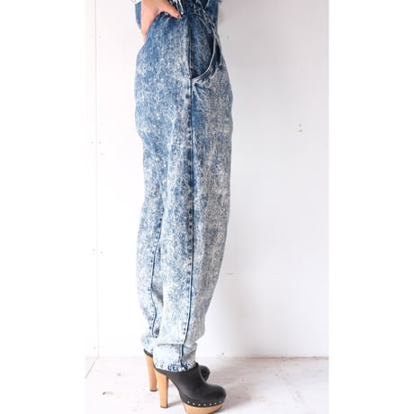 chemical denim all-in-one