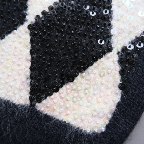monotone argyle knit