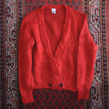 made in UK / mohair knit cardigan