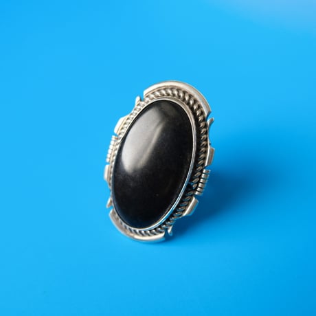navajo / silver obsidian
