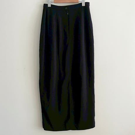 black poly skirt