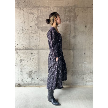 70s square neck mini dress