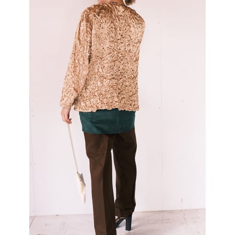 spangle jacket / champagne gold