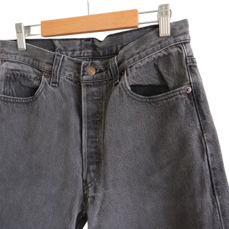 Levi's 501 / black denim / made in USA