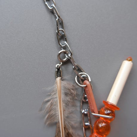 eski. original "shell × chain" necklace