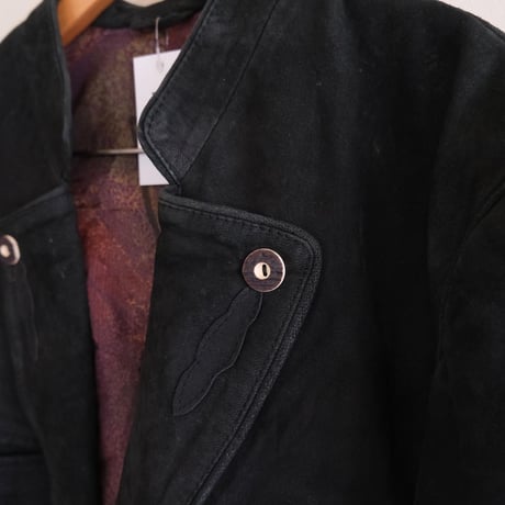 Tyrolean leather jacket / black