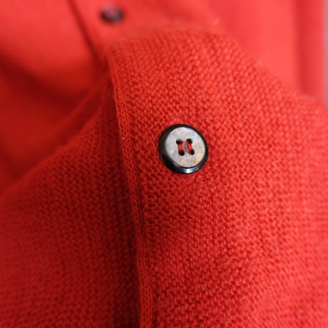 Arnold Palmer / acryl knit cardigan / red