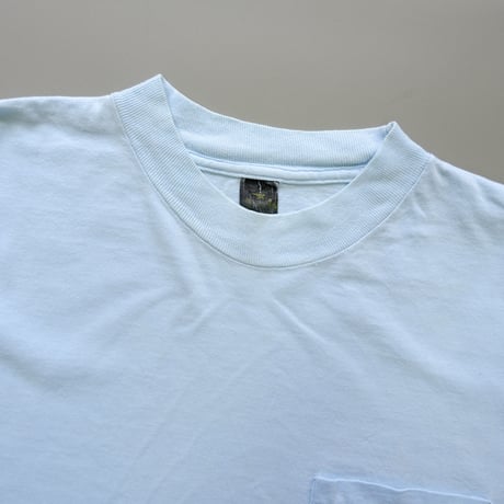 "Husky" print pocket tee / blue