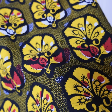 African batik wrap skirt