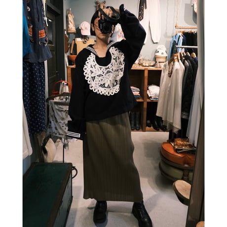 eski. remake sailor tops with lace collar