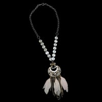 eski. original shell chain necklace "feather"