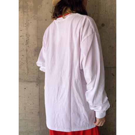 made by teddy / punk teddy L/S tee "white"