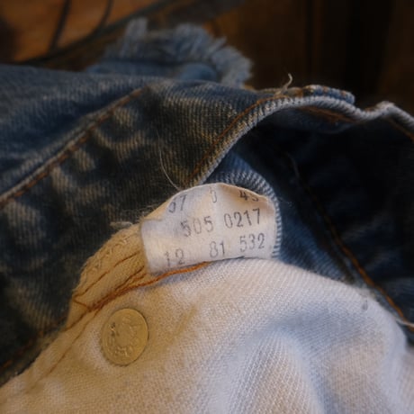 80s Levi's cutoff denim / made in USA