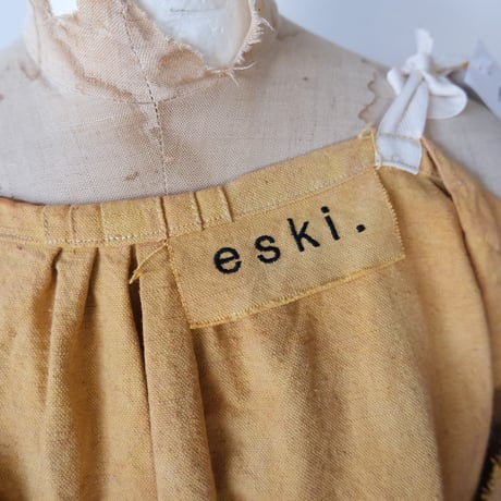 eski.  original dress / overdye "ocher"