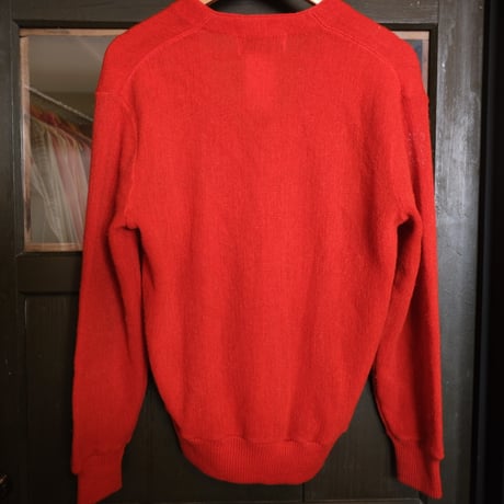 Arnold Palmer / acryl knit cardigan / red