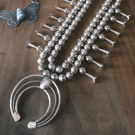 navajo "PhillGarcia" / squash blossom naja necklace