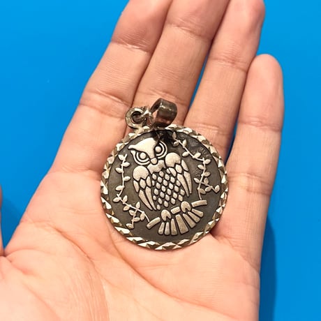 Mexico silver / "owl" pendant top