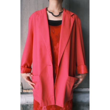 color tailored jacket / pink