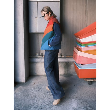 〜70s unknown / light oz flare chambray pants