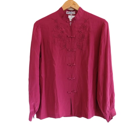silk china blouse
