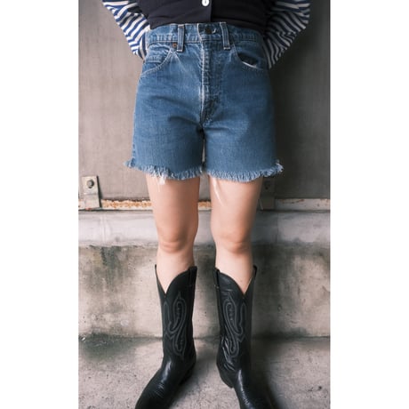 80s Levi's cutoff denim / made in USA