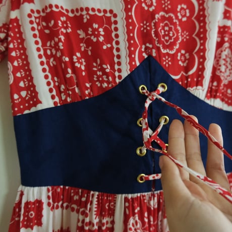 70's paisley dress