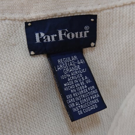 made in usa / acryl knit cardigan