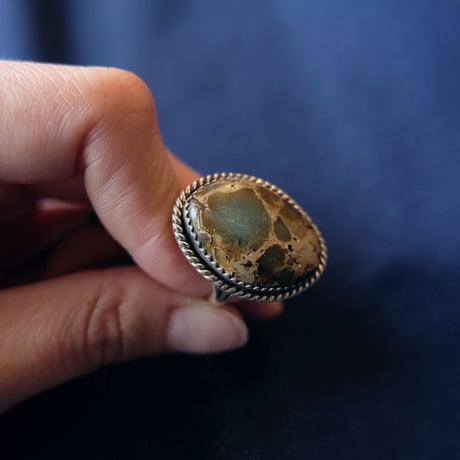 green jasper ring