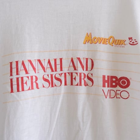 80s “HANNAH AND HER SISTERS” tee