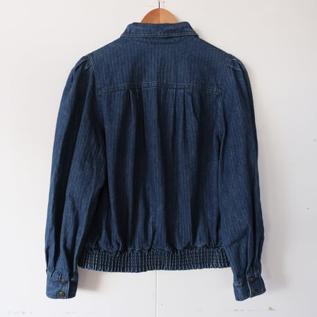 puff sleeve denim jacket