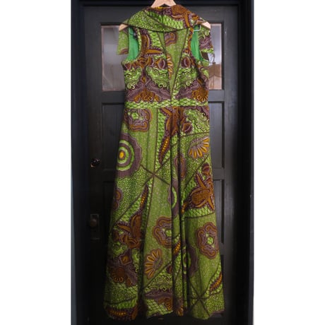 African batik big color dress